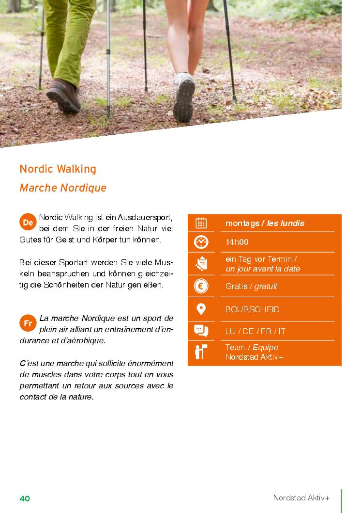 Nordic Walking (méindes 14h00)