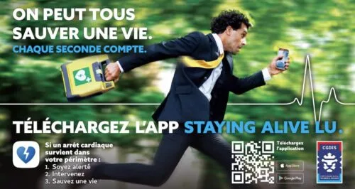 Lancement de l'application Staying Alive LU
