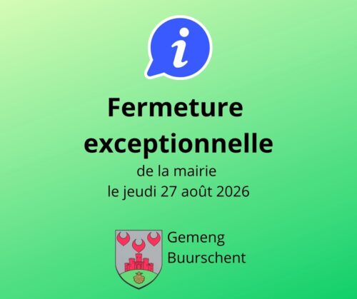 Fermeture exceptionnelle