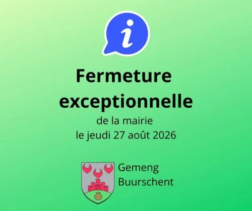 Fermeture exceptionnelle