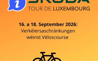 ŠKODA TOUR DE LUXEMBOURG 2026 – VERKEHRSBEEINTRÄCHTIGUNGEN